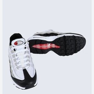 Nike Air Max 95 White Light Iron Ore Black Patent  Leather Women's DR2550-100